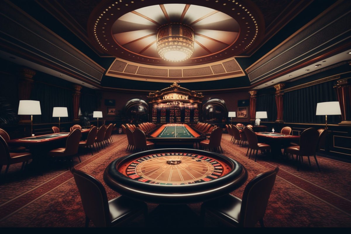 casino-room-with-roulette-table-chandelier